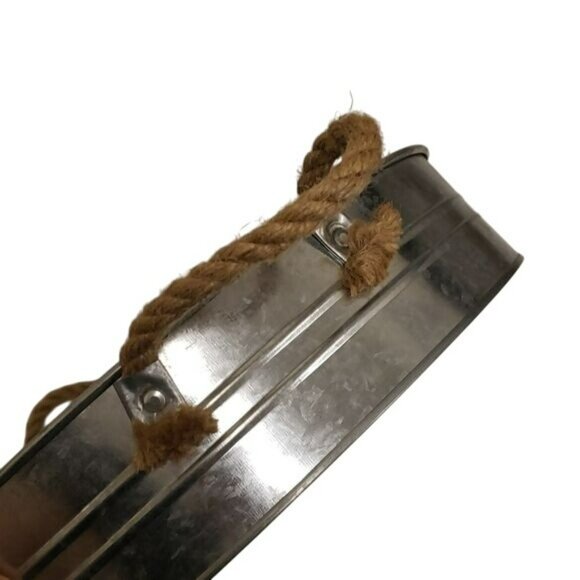 Open Road Brands Butcher Baker BBQ Maker Galvanized Tin Serving Trey NWOT - Picture 5 of 12